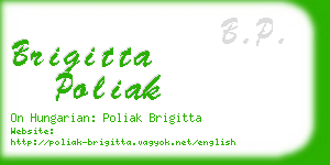 brigitta poliak business card